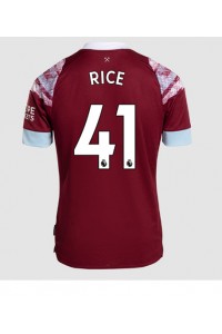 West Ham United Declan Rice #41 Fotballdrakt Hjemme Klær 2022-23 Korte ermer